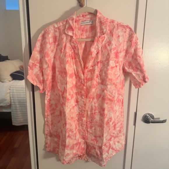 FAITHFULL THE BRAND Charlita Shirt Dress in Roos Pink Tie Dye - Picture 4 of 10